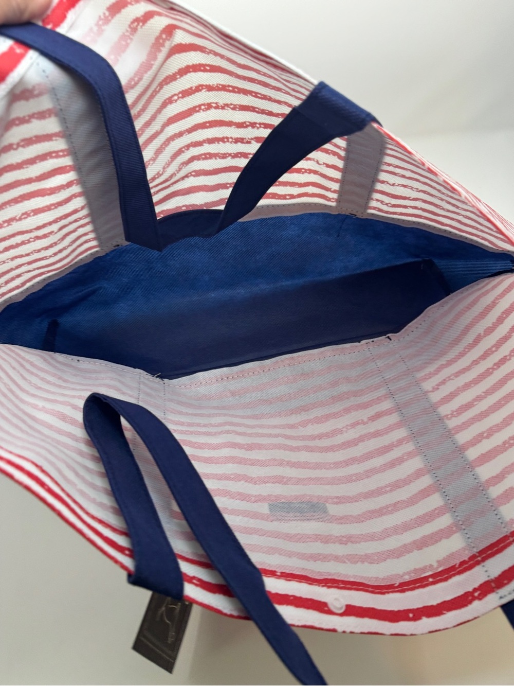 Scout Red & Navy Striped Tote Bag NWT - Picture 4 of 4